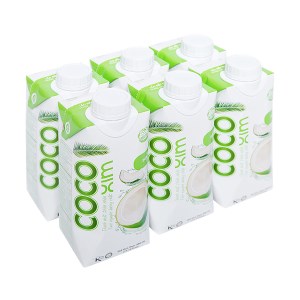 6 hộp nước dừa xiêm xanh Cocoxim 330ml