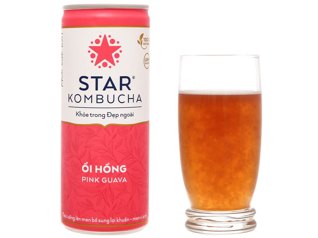 Nước trái cây Star Kombucha vị ổi hồng 250ml 5