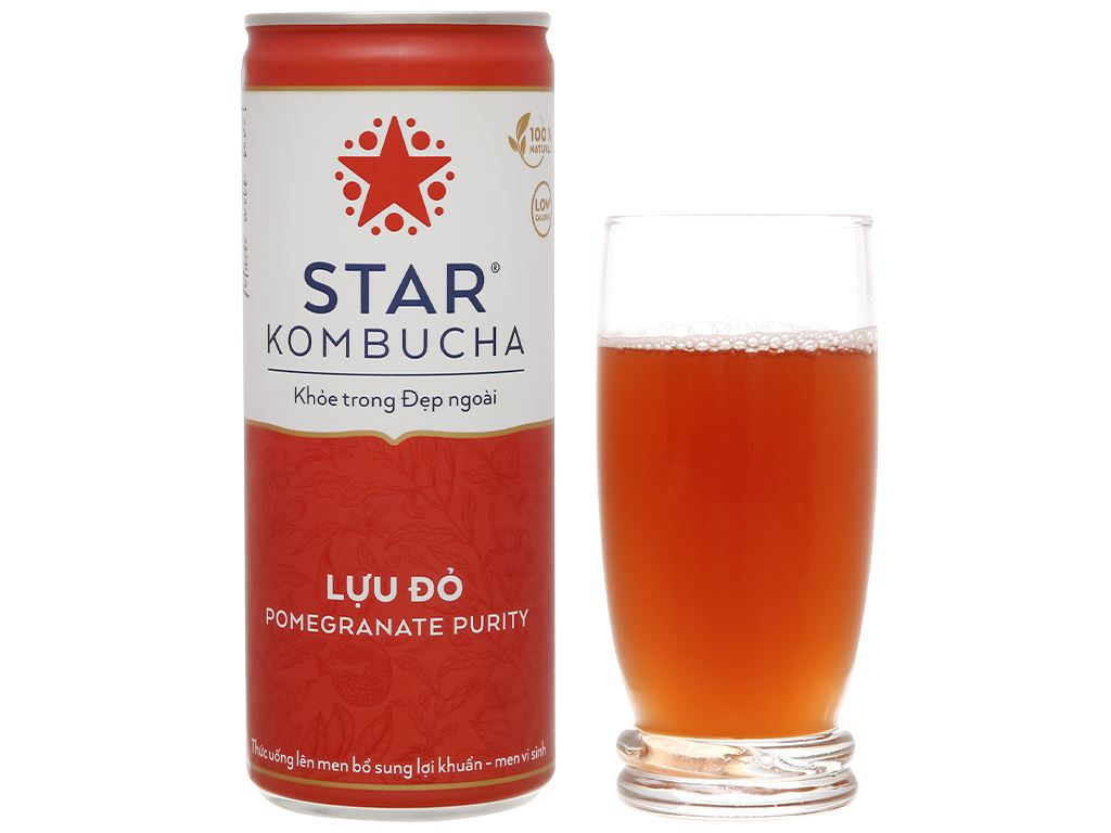Nước trái cây Star Kombucha vị lựu đỏ 250ml 5