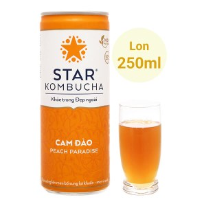 Nước trái cây Star Kombucha cam đào 250ml