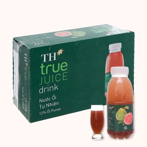 Thùng 24 chai nước ổi tự nhiên TH True Juice 350ml