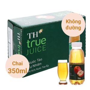 Thùng 24 chai nước táo tự nhiên TH True Juice 350ml