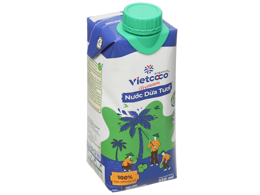 Nước dừa tươi Vietcoco Organic 330ml 1