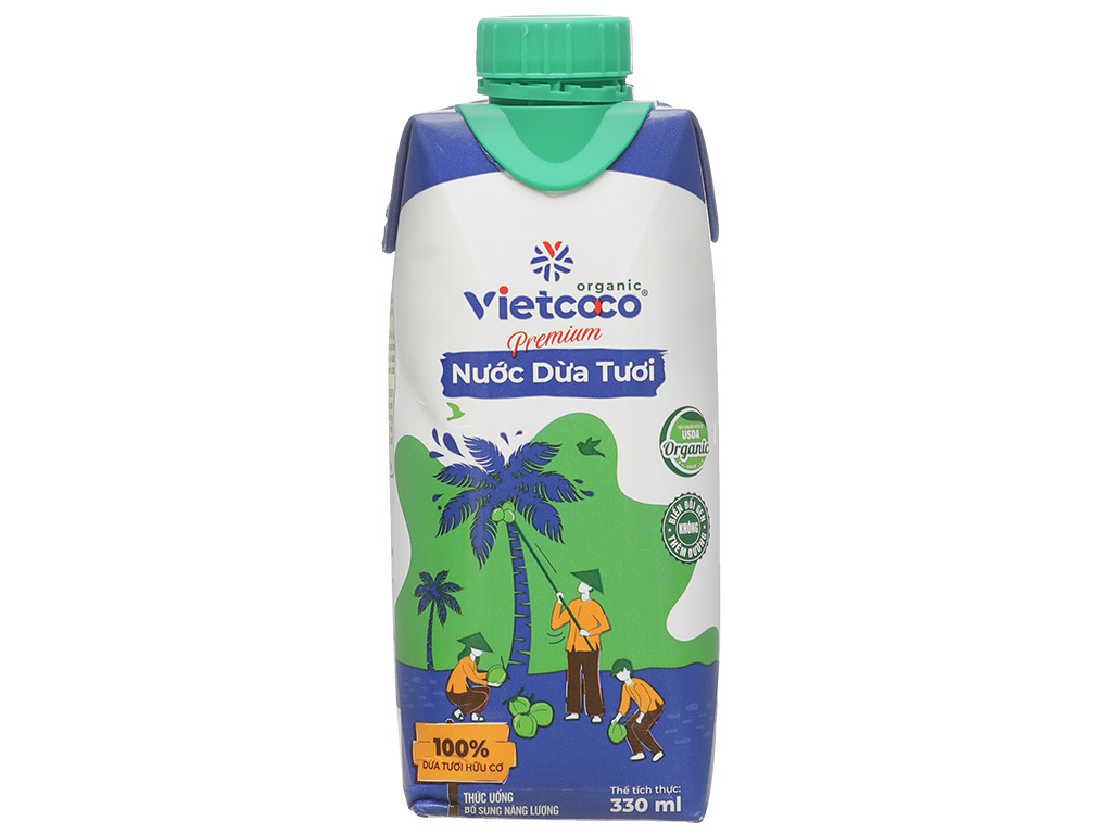 Nước dừa tươi Vietcoco Organic 330ml 5