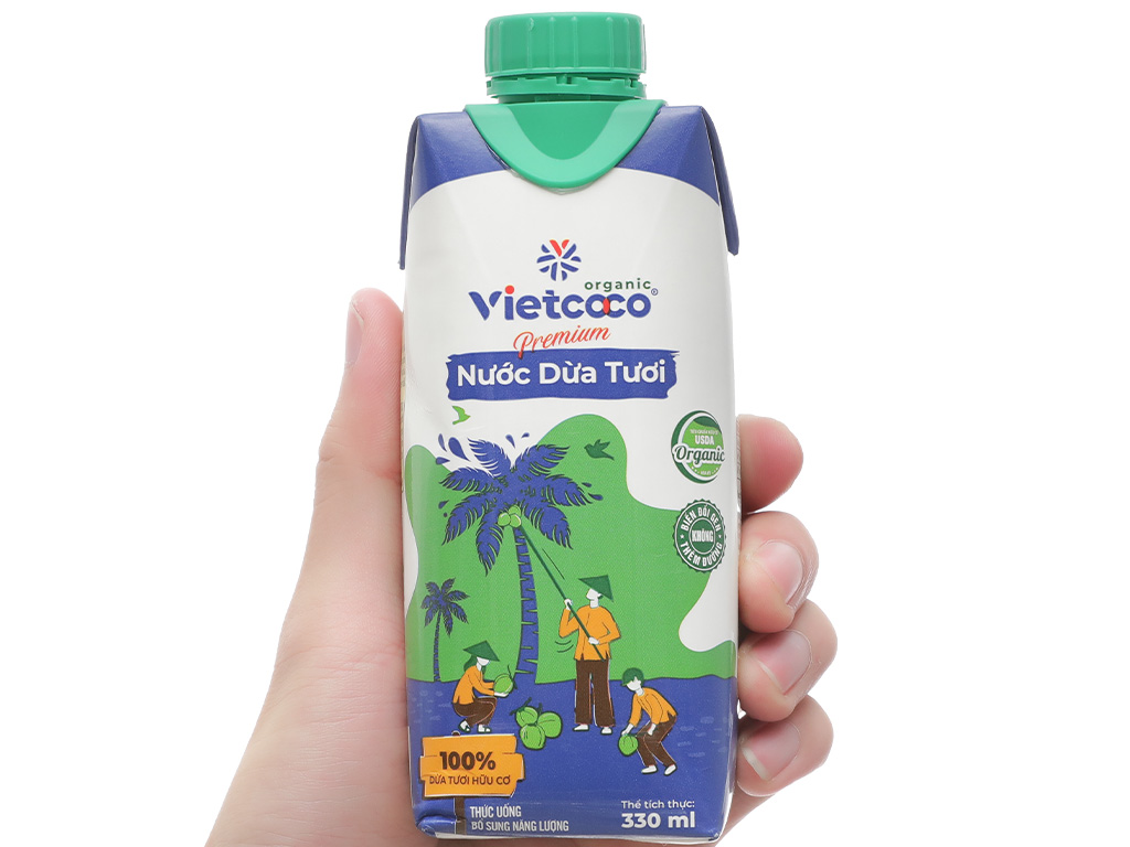 Nước dừa tươi Vietcoco Organic 330ml 9