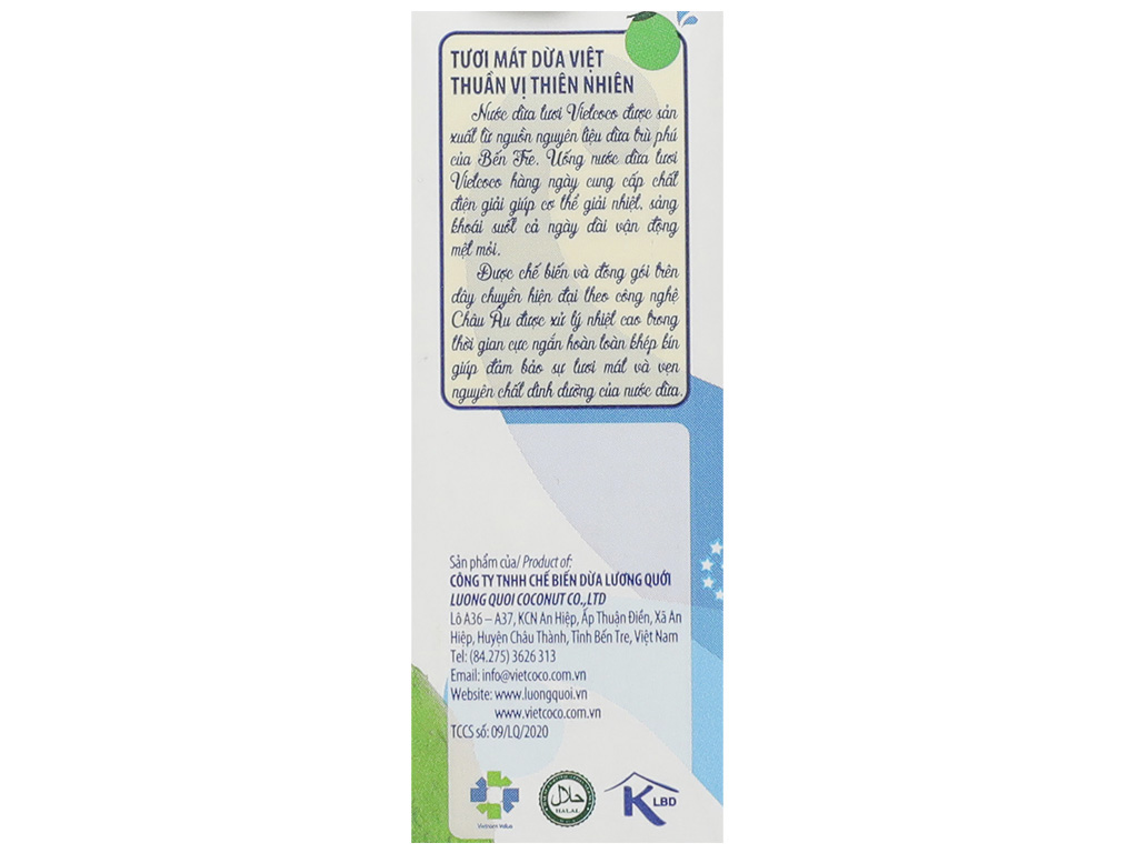 Nước dừa tươi Vietcoco 330ml 10
