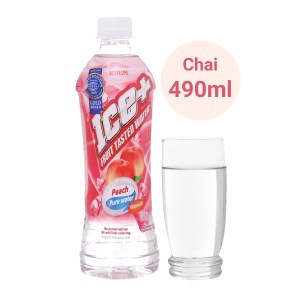Nước trái cây Ice+ vị đào 490ml