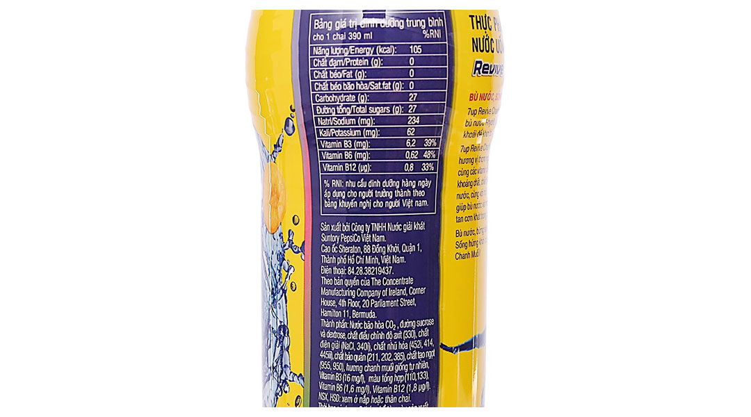 Nước ngọt Revive chanh muối bù khoáng chai 390ml - 08/2024 ...