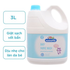 Nước giặt tẩy cho bé Kodomo xanh dịu nhẹ can 3 lít
