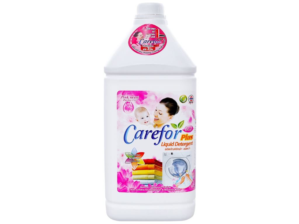 Nước giặt xả cho bé Carefor Plus hương hoa hồng chai 3.5 lít 1