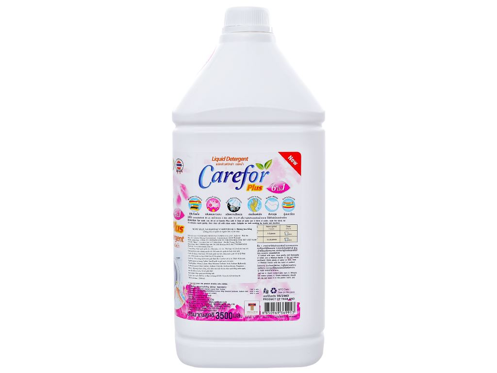 Nước giặt xả cho bé Carefor Plus hương hoa hồng chai 3.5 lít 3