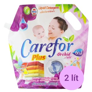 Nước giặt xả cho bé Carefor Plus hương hoa lan túi 2 lít