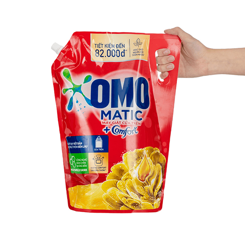 Nước giặt OMO Matic Comfort hương ngọc lan tây, gỗ đàn hương túi 2.8 lít 12