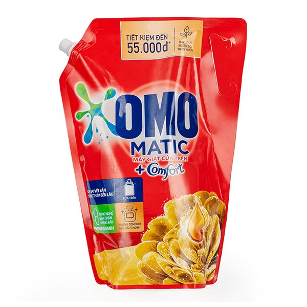 Nước giặt OMO Matic Comfort hương ngọc lan tây, gỗ đàn hương túi 2.8 lít, giá tốt - AVAKids.com