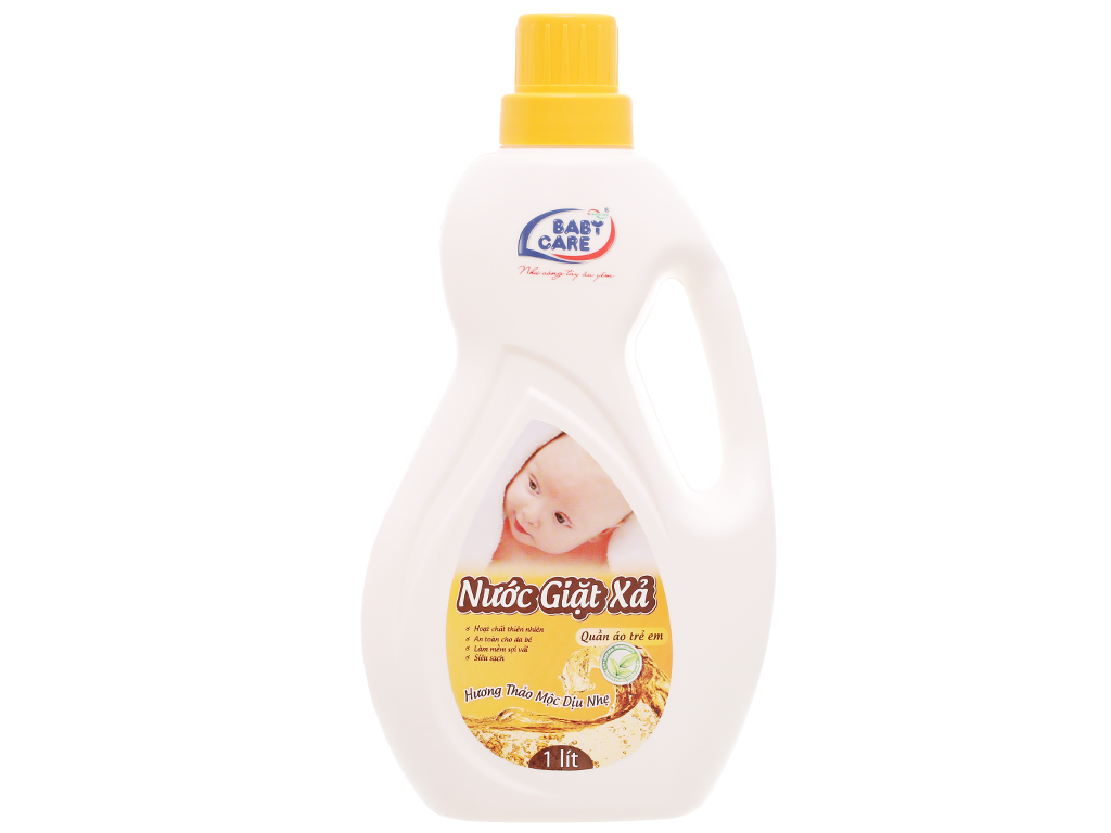 Nước giặt xả cho bé Baby Care hương thảo mộc chai 1 lít 1