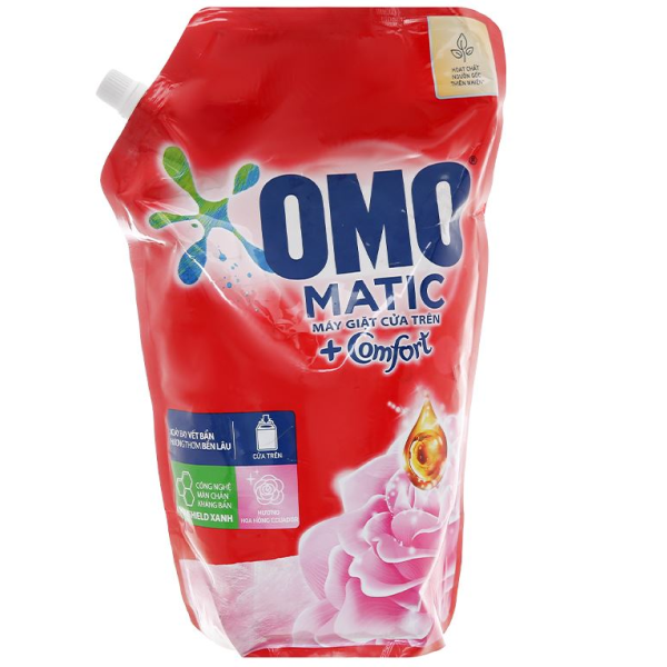 Nước giặt OMO Matic hương hoa hồng túi 1.9 lít - AVAKids.com