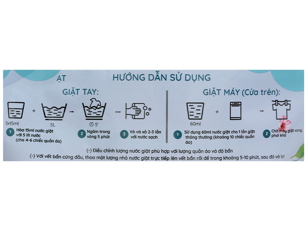Nước giặt cho bé Oribaby hương hoa ngọt ngào túi 2 lít 4