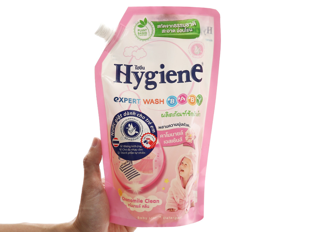 Nước giặt cho bé Hygiene hồng túi 600ml 3