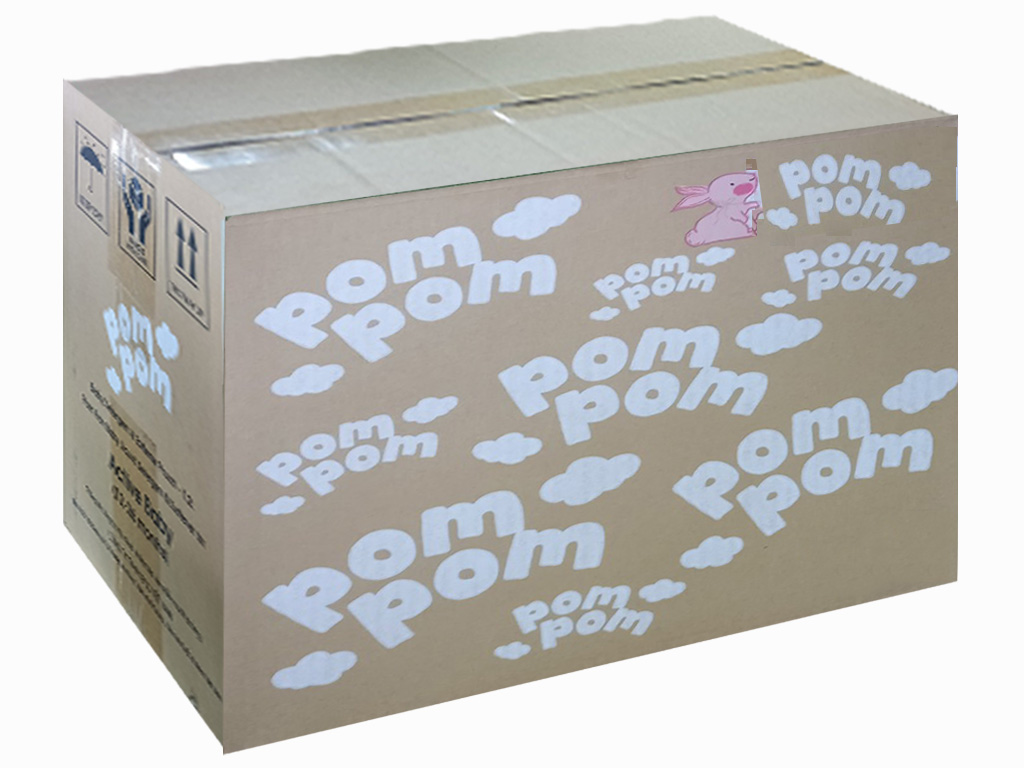 Thùng 4 chai Nước giặt xả Pom Pom cho bé năng động 1.6 lít (12-36 tháng) 1