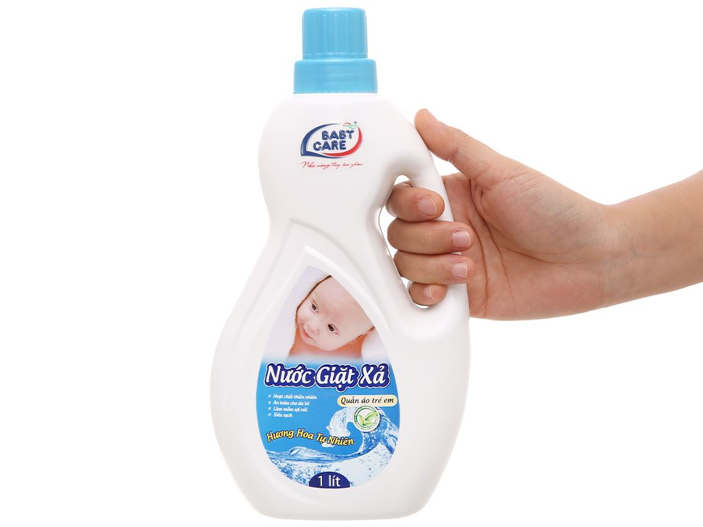 Nước giặt xả cho bé Baby Care hương hoa tự nhiên chai 1 lít 4