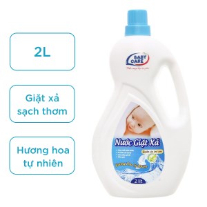 Nước giặt xả cho bé Baby Care hương hoa tự nhiên chai 2 lít
