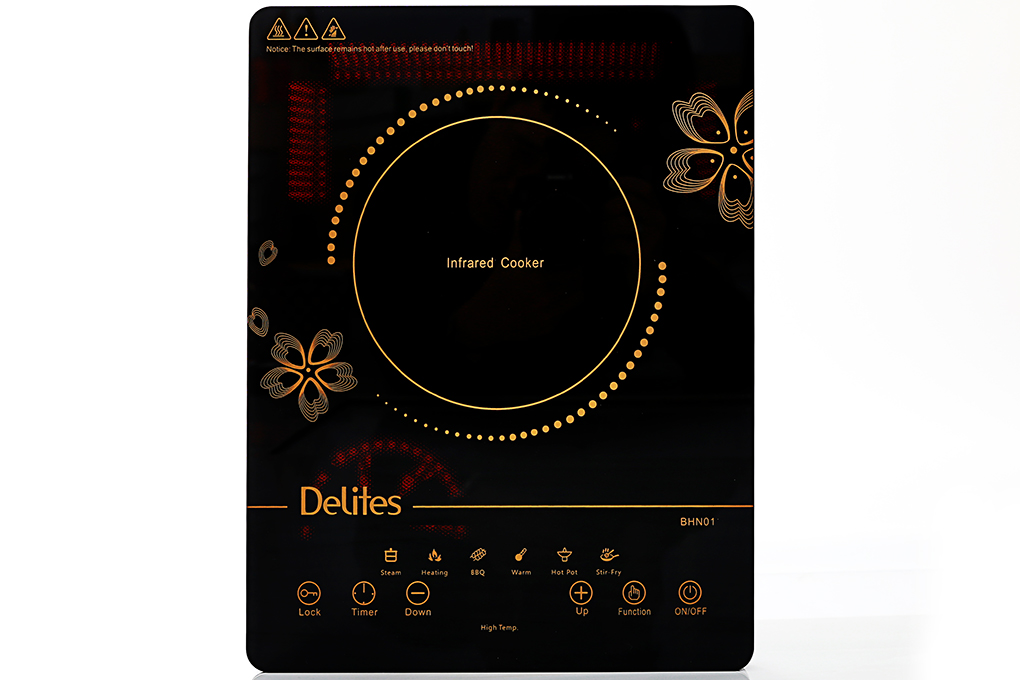 Bếp hồng ngoại Delites BHN01 Màu Đen