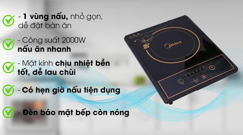 Bếp hồng ngoại Midea MIR-B2017DD