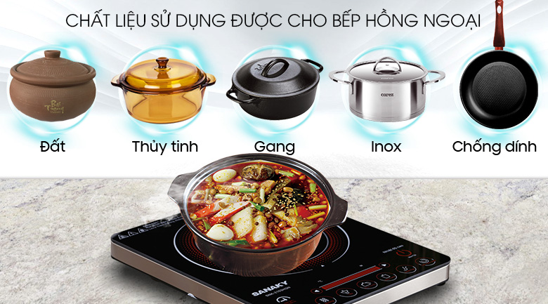 Bếp hồng ngoại đơn Sanaky SNK-2103HGN 2000W