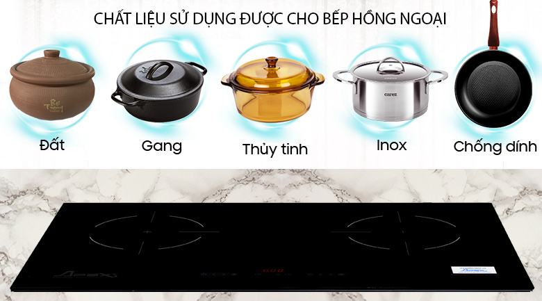 Bếp hồng ngoại đôi Sunhouse APB9902A