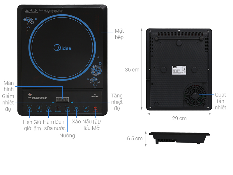 Bếp hồng ngoại Midea MIR-B2018DF