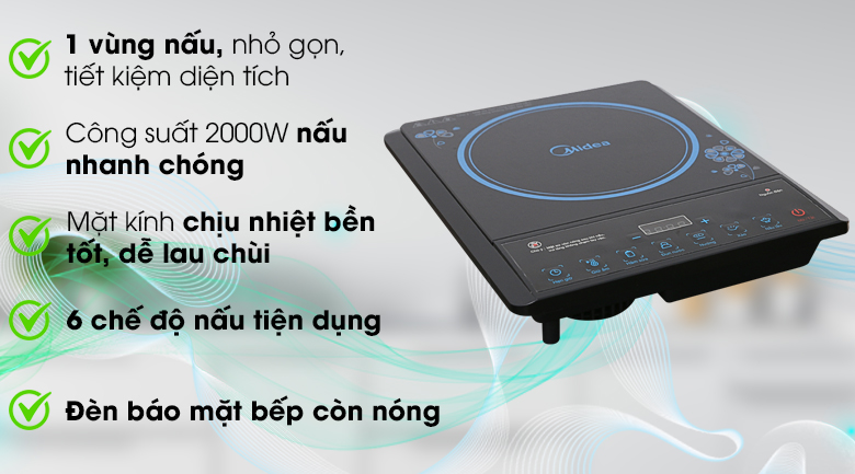 Bếp hồng ngoại Midea MIR-B2018DF