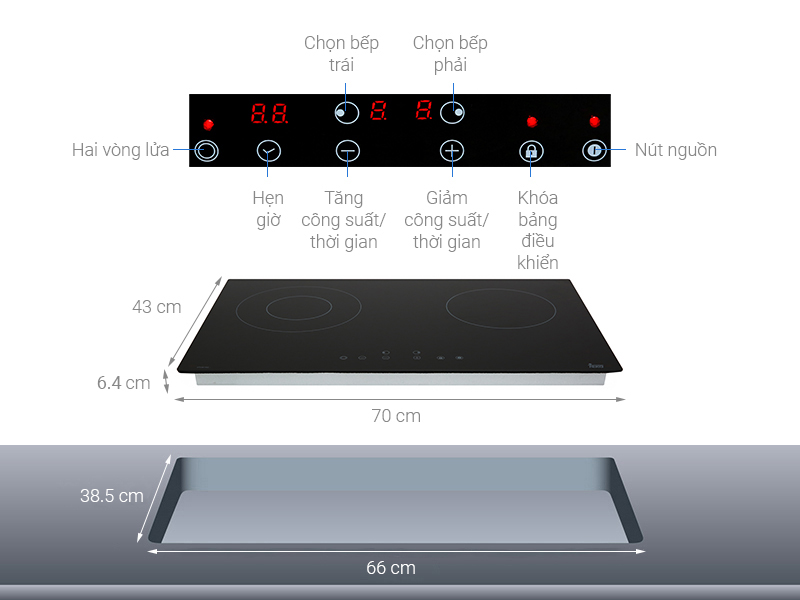 Bếp hồng ngoại lắp âm Teka VTCM 703.1