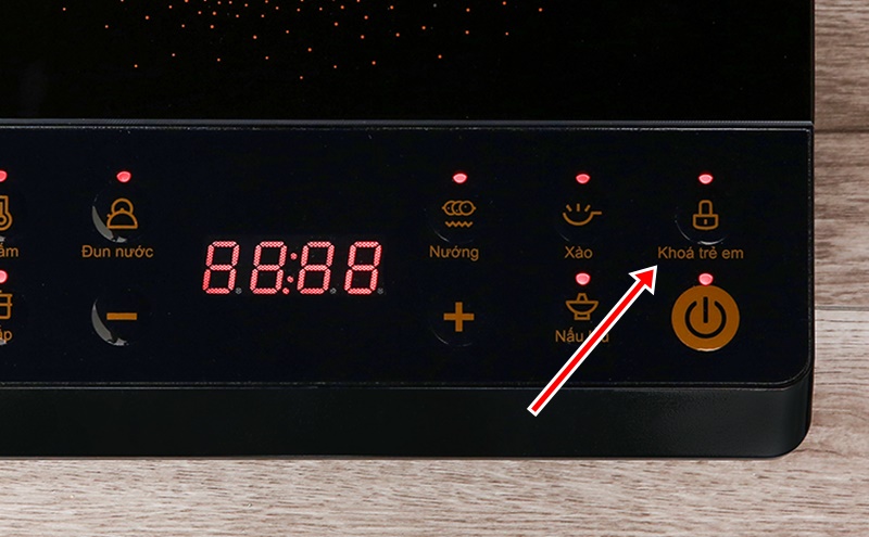 Có chức năng khóa bảng điều khiển tiện dụng - Bếp hồng ngoại Midea MIR-B2018DG