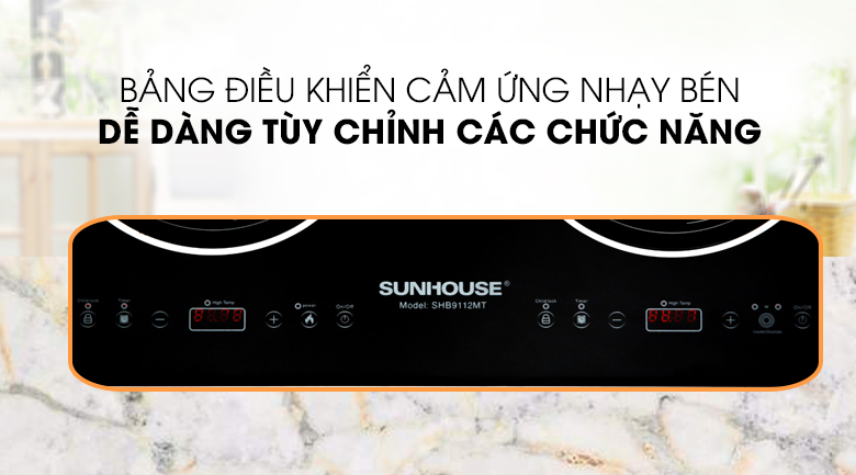 Bếp hồng ngoại đôi lắp âm Sunhouse SHB9112MT