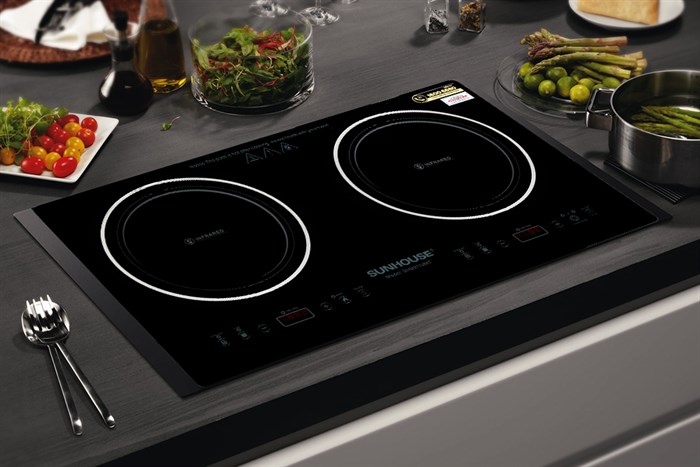 Bếp hồng ngoại đôi âm Sunhouse SHB9112MT 3600W Màu Đen