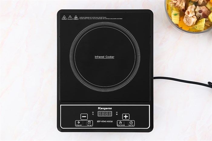 Bếp hồng ngoại đơn Kangaroo KG20IFP1 2000W Màu Đen