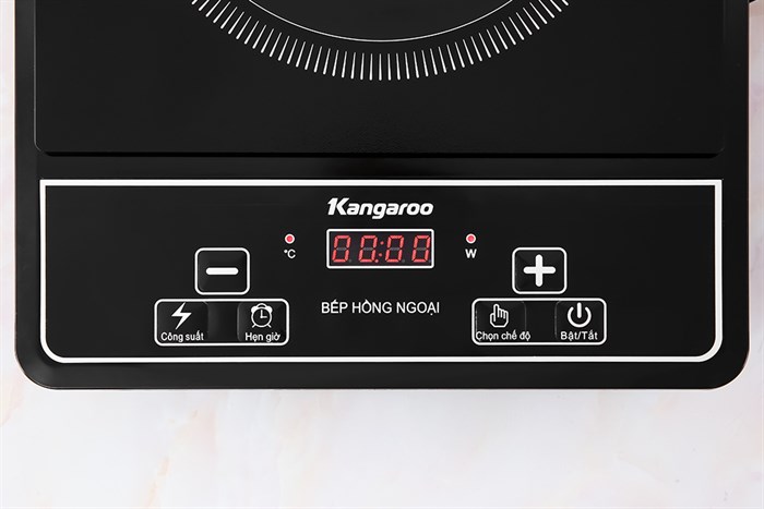 Bếp hồng ngoại đơn Kangaroo KG20IFP1 2000W Màu Đen