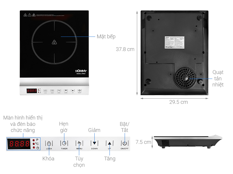 Bếp hồng ngoại Hommy KT861