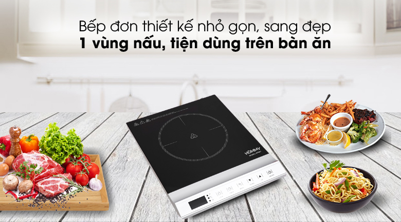 Gọn đẹp - Bếp hồng ngoại Hommy KT861