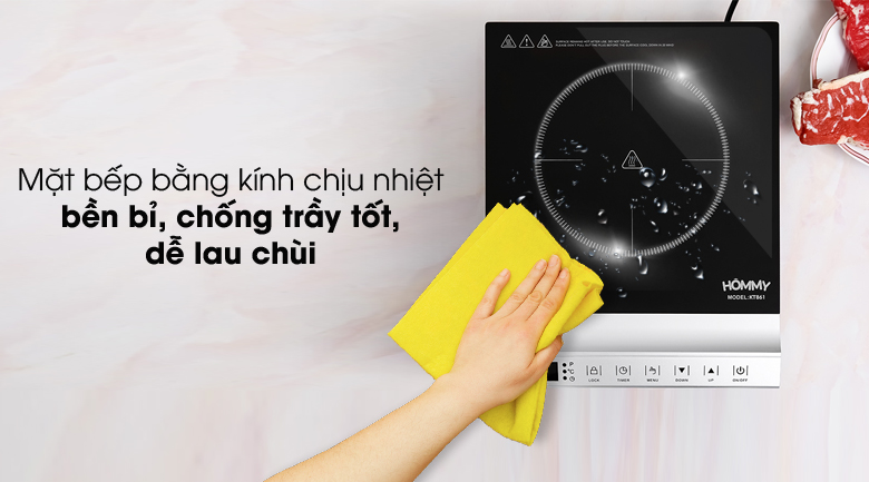 Dễ làm sạch - Bếp hồng ngoại Hommy KT861