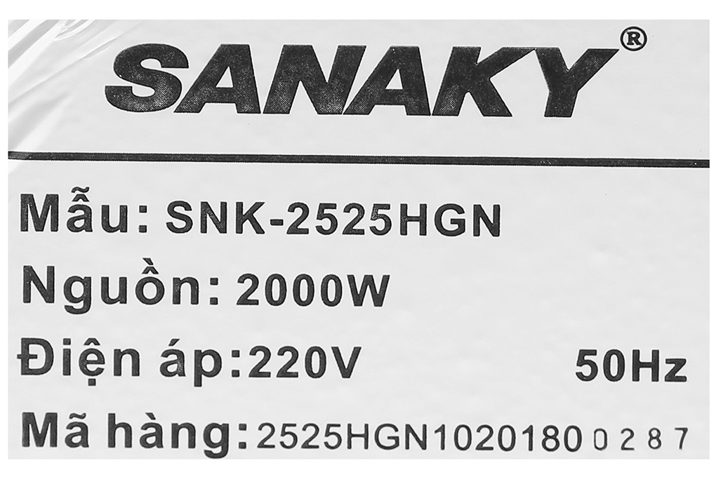 Siêu thị bếp hồng ngoại Sanaky SNK 2525HGN