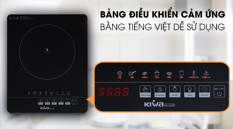 Bảng điều khiển bếp hồng ngoại Kiwa KE-1151AB