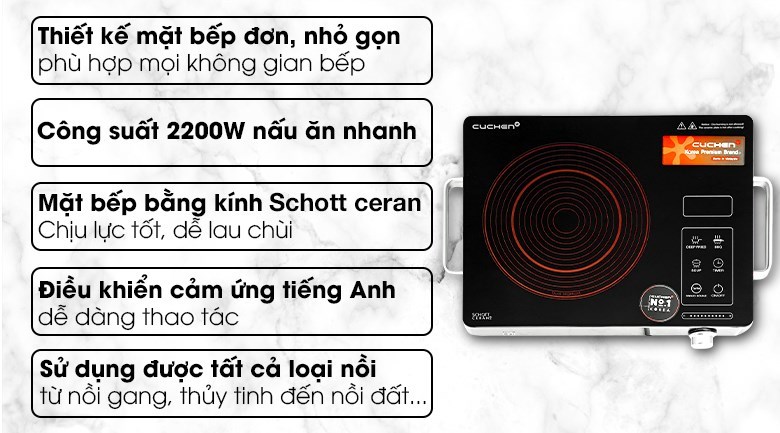 Bếp hồng ngoại Cuchen CHR-F170VN