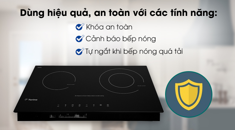 Bếp hồng ngoại đôi lắp âm Torino W1611