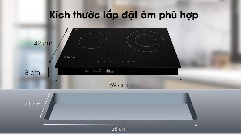 Bếp hồng ngoại đôi lắp âm Torino W1611