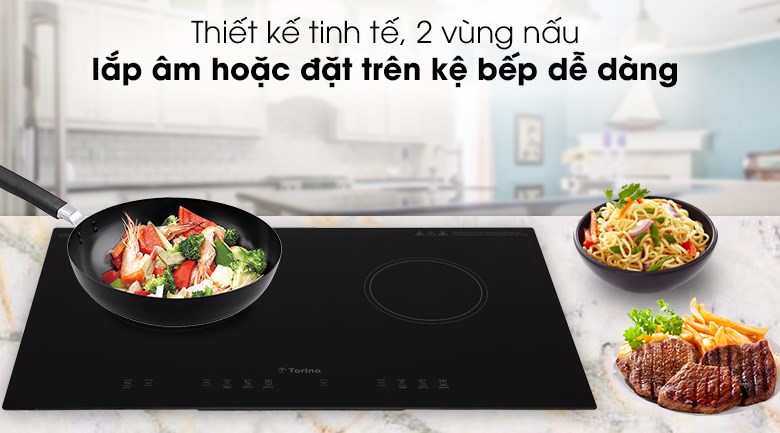 Bếp hồng ngoại đôi lắp âm Torino TC0418C