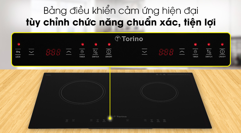 Bếp hồng ngoại đôi lắp âm Torino TC0418C