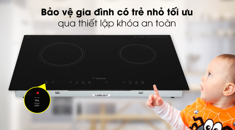Bếp hồng ngoại đôi lắp âm Torino TC0418C