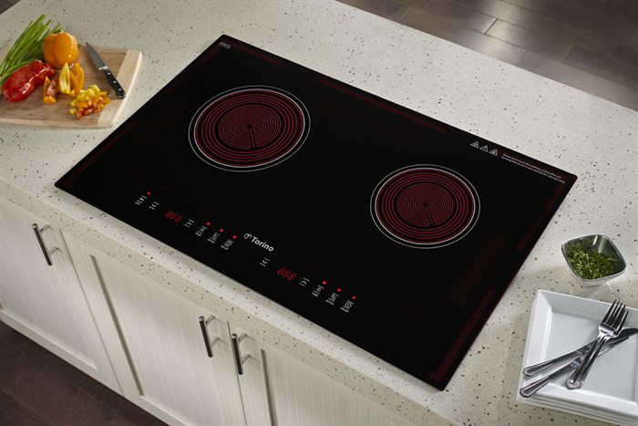 Bếp hồng ngoại đôi lắp âm Torino TC0418C Màu Đen