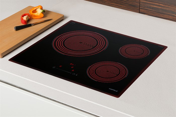 Bếp hồng ngoại 3 vùng nấu âm Hafele HC-R603D (536.01.901) 5700W Màu Đen